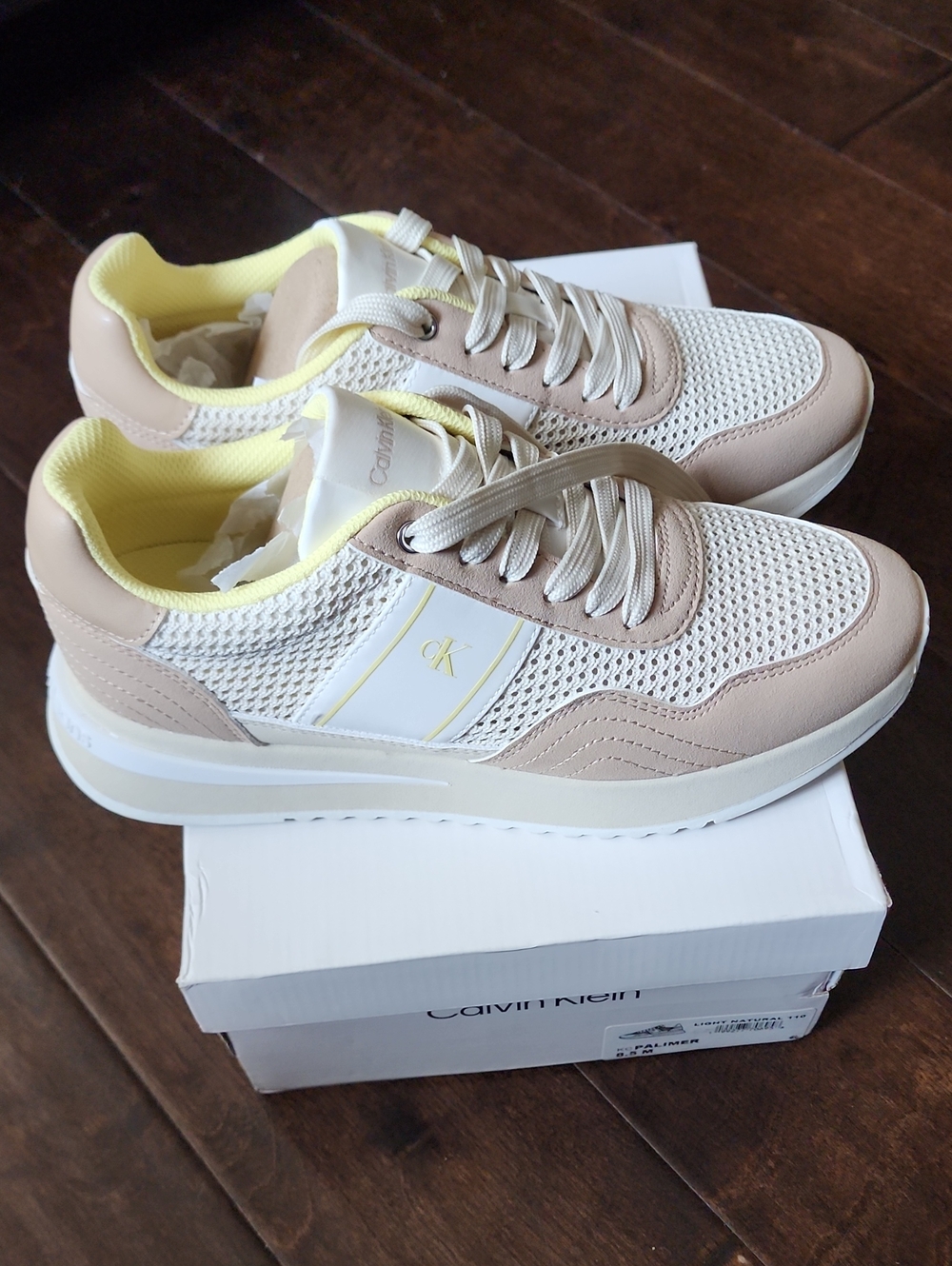 New Calvin Klein Palimer Mesh Retro Sneakers, Sz. 8.5